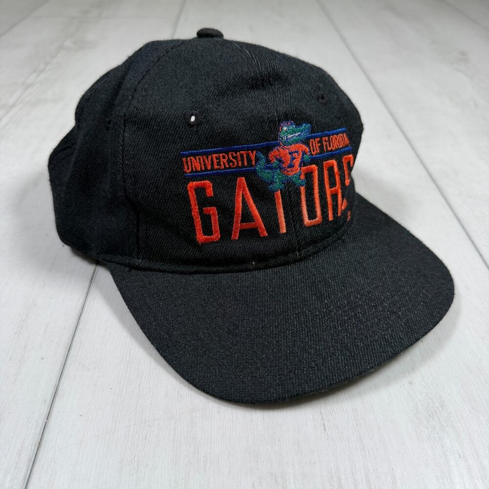 University Florida Gators Used SnapBack Vintage Black Hat